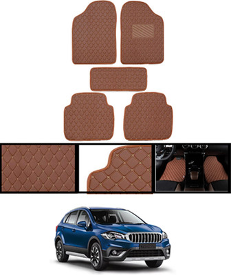 ABJD Leatherite Standard Mat For  Universal For Car(Orange)