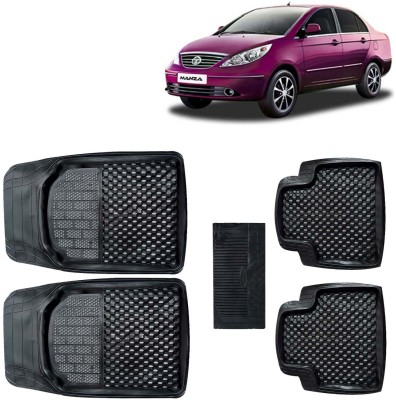 Kingsway PVC Tray Mat For  Tata Manza(Black)