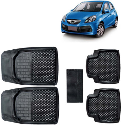 Kingsway PVC Tray Mat For  Honda Brio(Black)