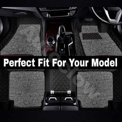 Autoclow Leatherite 7D Mat For  Toyota Fortuner(Silver)