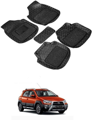 arneja trading company Leatherite 7D Mat For  Toyota Etios Cross(Black)
