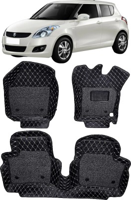 INSURE AUTOMOTIVE Leather 7D Mat For  Maruti Suzuki Swift(Black)