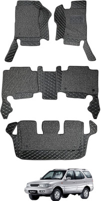 Auto Hub Leatherite 7D Mat For  Tata Safari Dicor(Black)