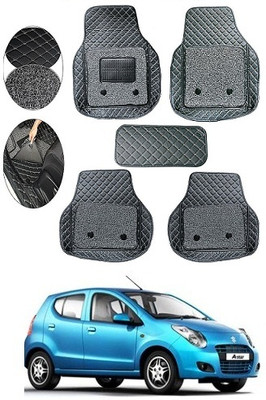 SLSHILPA Leather 7D Mat For  Maruti Suzuki A-Star(Black)