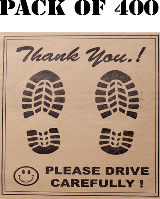 aksmit Paper Disposable Paper Mat For  Universal For Car(Brown)