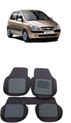 arneja trading company Leatherite 7D Mat For  Hyundai Getz Prime(Red, Black)