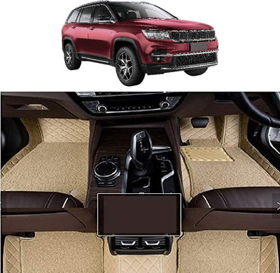 INSURE AUTOMOTIVE Leather 7D Mat For  Jeep Jeep(Beige)