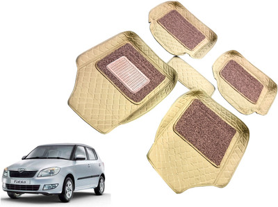 AUTO PEARL Leatherite 7D Mat For  Skoda Fabia(Beige)