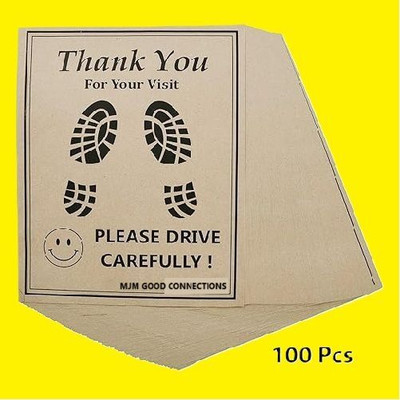 MJM Paper Disposable Paper Mat For  Kia NA(Brown)