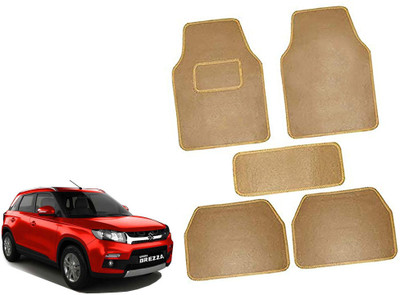 AUTO PEARL Polyester Standard Mat For  Maruti New Brezza(Beige)