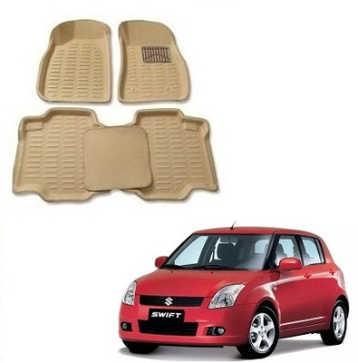 SLSHILPA Plastic 3D Mat For  Maruti Suzuki Swift(Beige)