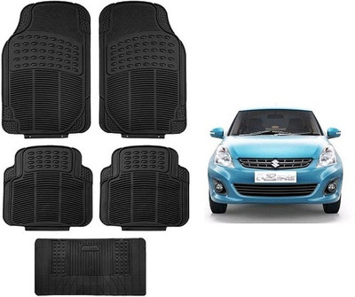 After cars Rubber Standard Mat For  Maruti Suzuki Swift Dzire(Black)