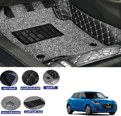 STYLE CHOICE Leather 7D Mat For  Maruti New Swift(Black)