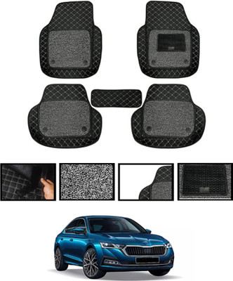 AYW Leatherite 7D Mat For  Skoda Octavia(Black)
