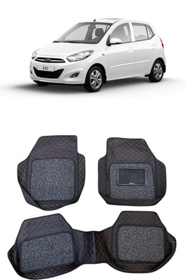 Arnejaa Leatherite 7D Mat For  Hyundai i10(Red, Black)