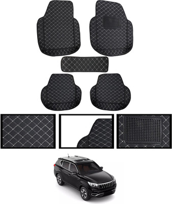 ABJD Leatherite 7D Mat For  Mahindra Alturas G4(Black)