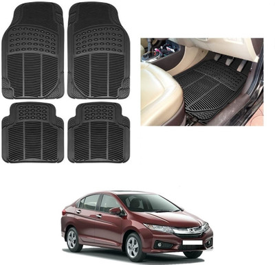 ROSHNEER ENTERPRISES Rubber Standard Mat For  Honda City(Black)