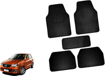 AUTO PEARL Polyester Standard Mat For  Maruti Alto K10(Black)