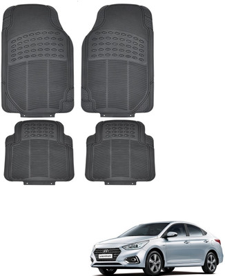 KOZDIKO Rubber Standard Mat For  Hyundai Verna(Black)