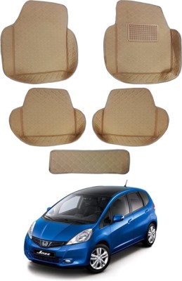 MATIES Leatherite 7D Mat For  Honda Jazz(Beige)