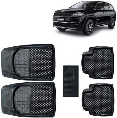 Kingsway PVC Tray Mat For  Jeep Universal For Car(Black)