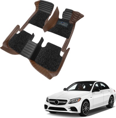 AutoFurnish Leatherite 9D Mat For  Mercedes Benz C220(Maroon, Black)