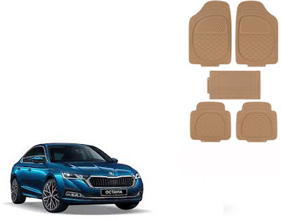 Autorepute Rubber Standard Mat For  Skoda Octavia(Beige)