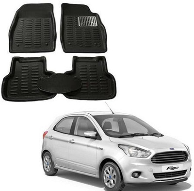 SLSHILPA Plastic 3D Mat For  Ford Figo(Black)