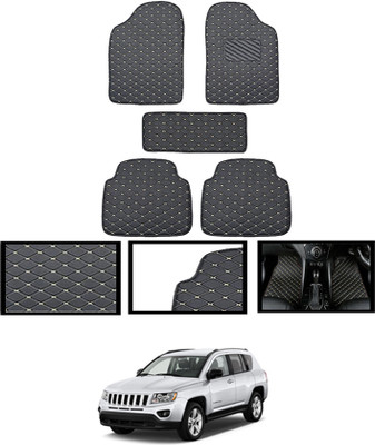 CCMM Leatherite Standard Mat For  Jeep Compass(Black)