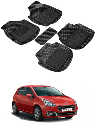 arneja trading company Leatherite 7D Mat For  Fiat Punto(Black)