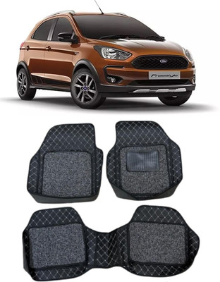 Arnejas Leatherite 7D Mat For  Ford Freestyle(Silver, Black)