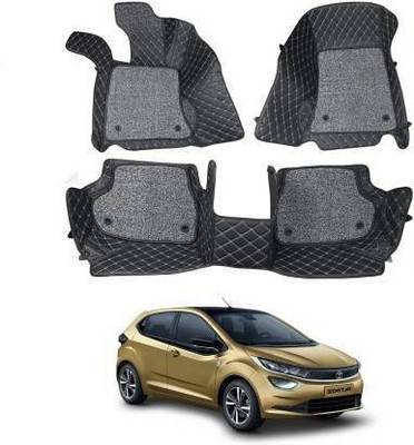 VIAZ VENTURES Leather 7D Mat For  Tata Altroz(Black)