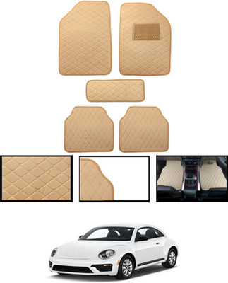 CCMM Leatherite Standard Mat For  Volkswagen Beetle(Beige)
