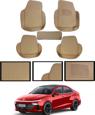 AYW Leatherite 7D Mat For  Hyundai Verna(Beige)