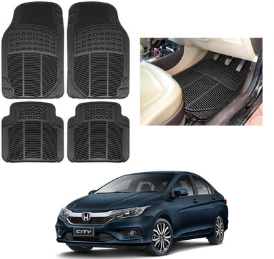 ROSHNEER ENTERPRISES Rubber Standard Mat For  Honda City(Black)