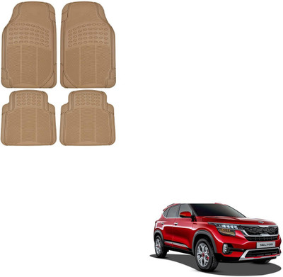 MOTO BEAST Rubber Standard Mat For  Kia Seltos(Beige)