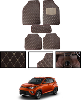 MATIES Leatherite Standard Mat For  Mahindra Universal For Car(Brown)