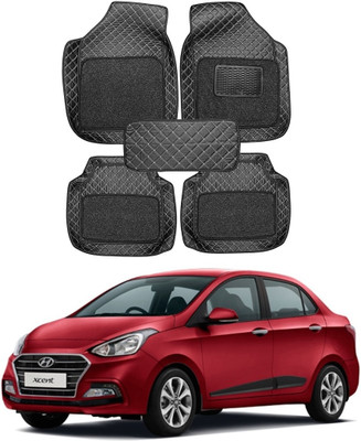 arneja trading company Leatherite 7D Mat For  Hyundai Xcent(Black)