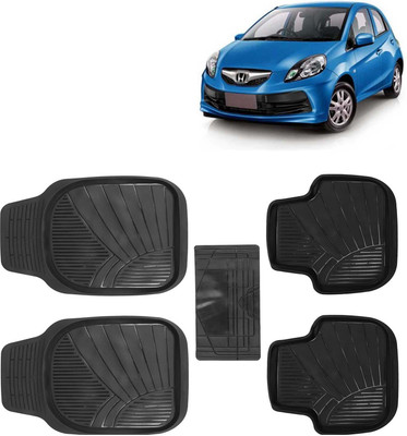 Kingsway PVC Tray Mat For  Honda Brio(Black)