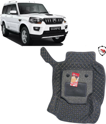 AUTORACE Leatherite 7D Mat For  Mahindra Scorpio(Black)