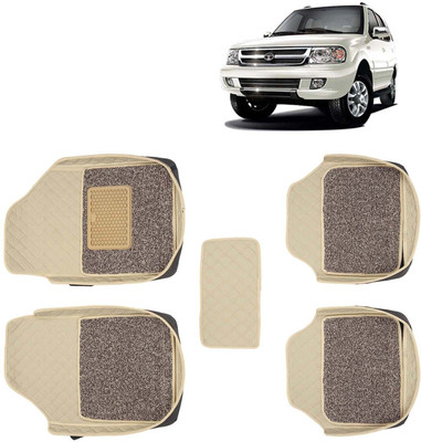 Kingsway Leatherite 7D Mat For  Tata Safari Dicor(Beige)