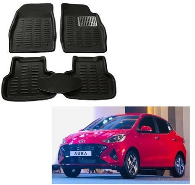 SLSHILPA Plastic 3D Mat For  Hyundai Aura(Black)