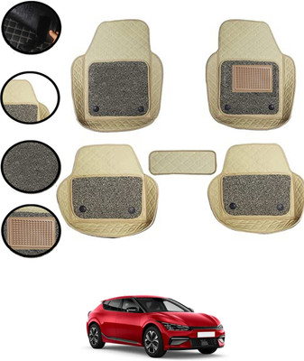 monolive Leatherite Tray Mat For  Kia EV6(Beige)