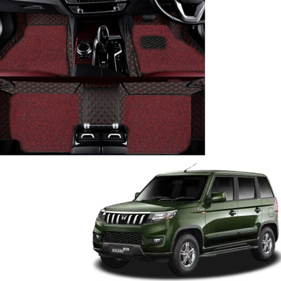 Autoclow Leatherite 7D Mat For  Mahindra Scorpio N (7 Seater)(Red)