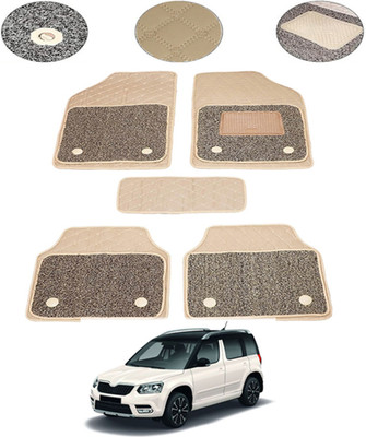 MSNP Leatherite 7D Mat For  Skoda Yeti(Beige)
