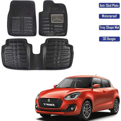 ARNEJA Polyutherine 3D Mat For  Maruti Suzuki New Swift(Black)