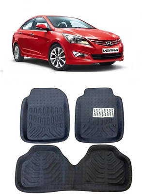 arneja trading company Polyutherine 3D Mat For  Hyundai Fluidic Verna 4S(Black)