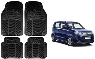 SLSHILPA Rubber Standard Mat For  Maruti Suzuki WagonR(Black)