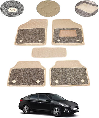 MSNP Leatherite 7D Mat For  Hyundai Verna(Beige)