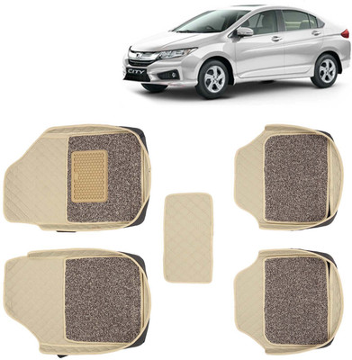 Kingsway Leatherite 7D Mat For  Honda City(Beige)